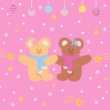 Noel kartı için kayan yıldızlar, kar taneleri, duvar kağıdı, arkaplan, pankart, reklam şablonu, sosyal medya, poster, kumaş baskısı, kış çıkartması, hediye paketi, karikatür, karakter