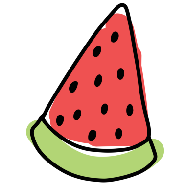 Meyve, kahvaltı, öğle yemeği, kafe, restoran, menü, tarif, smoothie, meyve suyu, vegan, market alışverişi, market, ikon, diyet, plaj titreşimi için el çizimi karpuz