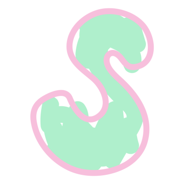 Marka logosu, simge, dekorasyon, pastel yazı tipi, tipografi, metin, hat yazısı, baş harfler, baskı, kart, A 'dan Z' ye ataç, etiket, dövme, ürün, eğitim kitabı, mesaj, isim tasarımı için S alfabesi harfi