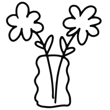 Siyah ve beyaz çıkartmalar, çiçek desenleri, ev dekorasyonu, dövme, sosyal medya postası, baskı, afiş, bitki, ağaç, kumaş baskısı, bahar, yaz, boyama kitabı için el çizimi çiçekler