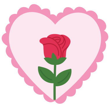 Sevgililer Günü için kırmızı güllü pembe kalp tasarımı, aşk işareti, sembol, moda, aksesuar, sevimli yama, gömlek izi, broş, çift, sevgili, ilişki