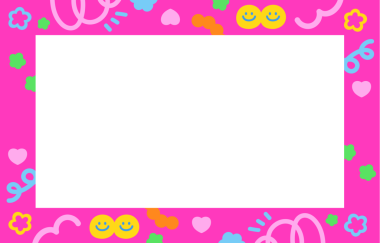 Kart baskısı için dikdörtgen pembe karalama çerçevesi, polaroid çerçeve, hediye paketi, dekorasyon, afiş, reklam şablonu, sosyal medya, poster, kartpostal, kitap kapağı, arka plan, duvar kağıdı, hediyelik eşya dükkanı, okula dönüş, isim etiketi, çocuklar ve çocuklar