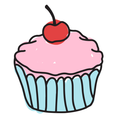 Fırın, pasta, yemek, atıştırmalık, brunch, öğleden sonra çayı, kahve dükkanı, tatlı tatlı tatlı tatlı, yama, çıkartma, mutfak, alışveriş merkezi için çilekli kekin el çizimi.