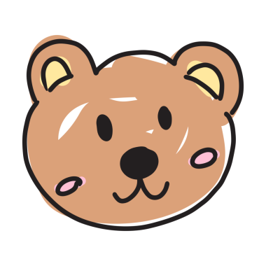 Çizgi film karakteri, çizgi roman karakteri, maskot, peluş oyuncak, hayvan, çıkartma, hayvanat bahçesi, hediyelik eşya dükkanı, kumaş baskı, dekorasyon, marka logosu, ikon, broş, stand-up, mutlu emoji, şirin yamalar için el yapımı oyuncak ayı.