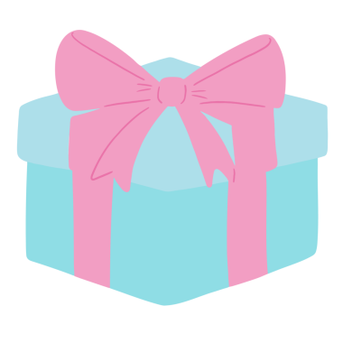 Noel ve yeni yıl partisi için pembe kurdele çizimi, kutlama, dekorasyon, süs, Xmas kartı, kışlık çıkartma, baskı, poster, kartpostal, Noel Baba, sosyal medya postası, şanslı çekiliş, hediye etkinliği, kampanya rozeti, sevimli yamalar.