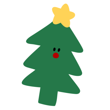 Noel ve Yeni Yıl için el çizimi Noel ağacı, parti, kış çıkartması, süsler, sosyal medya postası, baskı, Noel kartı, kış logosu, bayram ikonu, çıkartma, kart, çizgi film karakteri, maskot, şirin yamalar, peluş oyuncak, oyuncak