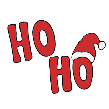 Şeffaf arka plan, Noel Baba şapkalı HO-HO mektupları Noel, Yeni Yıl, yazı tipi, tipografi, hat yazısı, kampanya logosu, simge, işaret, sembol, etiket, çıkartma, dekorasyon, dövme, sosyal medya, kutlama, şirin yamalar, broş