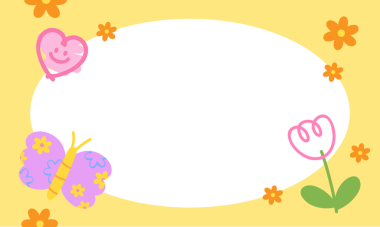 Şeffaf arkaplan, pastel sarısı, kalp, kelebek, çiçek desenli dikdörtgen çerçeve, reklam şablonu, arka plan, duvar kağıdı, fon, sosyal medya postası, poster, baskı, çıkartma, Valentine, kart, afiş, bahar, yaz, mutlu element, piknik