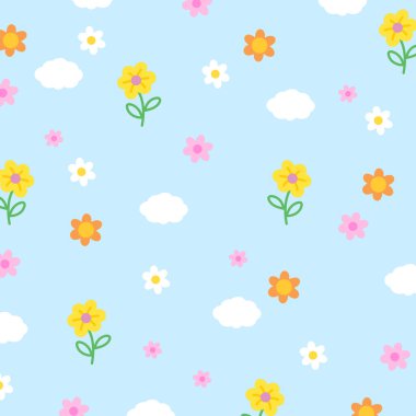 Ayçiçeği, bulut, çiçek deseni, desen, çocuk bezi, hediye paketi, kumaş, duvar kağıdı, arka plan, kadın tekstil, giysi, battaniye, piknik, yorgan, battaniye, battaniye, perde, telefon kılıfı, bahçe, doğa