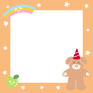 Köpek yavrusu, gökkuşağı, yıldızlar, polaroid fotoğraf için parti şapkası, afiş, sosyal medya paylaşımı, reklam şablonu, not defteri, kağıt tasarımı, hayvan baskısı, veteriner, koruyucu aile, barınak, hediye paketi, kitap kapağı, kutlama kartı,