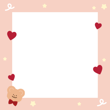 Oyuncak ayılı şirin kare çerçeve, polaroid fotoğraf, afiş, sosyal medya postası, reklam şablonu, not defteri, kağıt tasarımı, hayvan baskısı, hayvanat bahçesi, hediyelik eşya dükkanı, Sevgililer günü kartı, poster, kartpostal, kitap kapağı, fotoğraf çerçevesi, baskı,