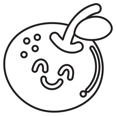 Meyve, vegan, çizgi film karakteri, maskot, şirin yama, meyve suyu, market alışverişi, market, çıkartma, kahvaltı, diyet, çerez, çocuk boyama kitabı, resim, çizim, sağlıklı malzemeler, yemek kitabı