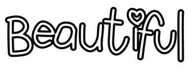 Çocuk boyama kitabı, resim, yazı tipi, tipografi, metin, mesaj, dekorasyon, kadın yetkilendirme, iltifat, çıkartma, dövme, işaret, etiket, kartpostal, çizim, alfabe tasarımı için güzel harflerin ana hatları