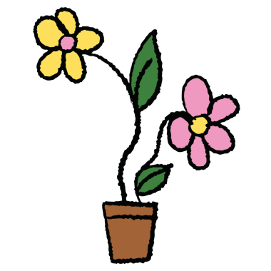 Bitkiler, ağaç, çiçek deseni, doğa, bahçe, yama, tişört izi, çıkartma, çiçek, çiçek, bahar, yaz, broş, park, ev bahçesi, ev bahçesi için el yapımı boya kalemi çizimi.