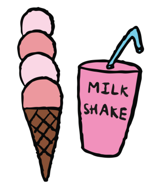 Tatlı tatlı tatlı, fast food, cafe, restoran, menü, tarif, çıkartmalar, aperatif, çocuklar, brunch, akşam yemeği, yemek, ikon, logo,