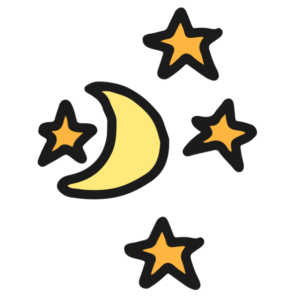 Yapıştırma, çocuk çizim stili, sanat, dövme, bahar, yaz, dekorasyon, yama, broş, gömlek baskısı, işaret, sembol, emoji, gece zamanı için el çizimi