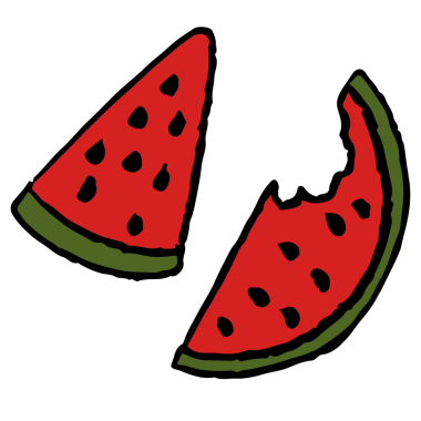 Meyve, kahvaltı, öğle yemeği, kafe, restoran, menü, tarif, smoothie, meyve suyu, vegan, market alışverişi, market, ikon, diyet, plaj atmosferi için el yapımı karpuz çizimi