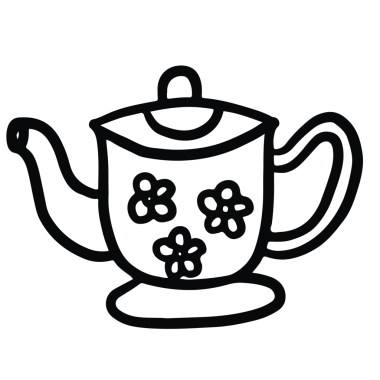 Çocuk boyama kitabı, kafe, restoran, içecek menüsü, tarif dekorasyonu, çıkartma, mağaza, süpermarket, market, market, içecek, mutfak gereçleri, kahvaltı, öğle yemeği için el yapımı klasik kahve kavanozu taslağı