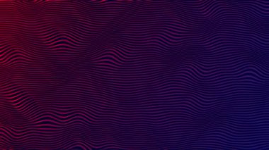 Dalgalı mavi ile pembe gradyan çizgileri arka planlar için idealdir. 4k video.