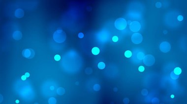 Mavi ve beyaz ışıklarla soyut bokeh arkaplanı