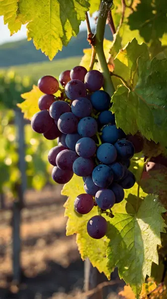 Üzüm bağında üzüm üzümleri. Asma üzümler, bir demet üzüm, üzümlü kırmızı üzüm. Bir demet üzüm, üzümler sarmaşıkta, kırmızı üzümler