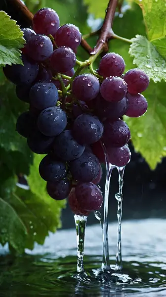 Bahçedeki üzümler, üzüm bağındaki üzümler, üzüm bağındaki kırmızı üzümler.