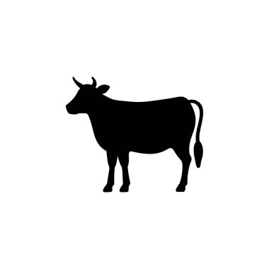 inek simgesi vektör illüstrasyonu