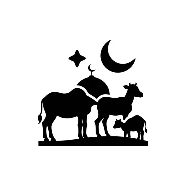 Koyun ikonu vektör illüstrasyonu