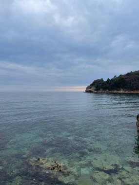 Karadağ. Budva ve Mogren plajı. Yüksek kalite fotoğraf