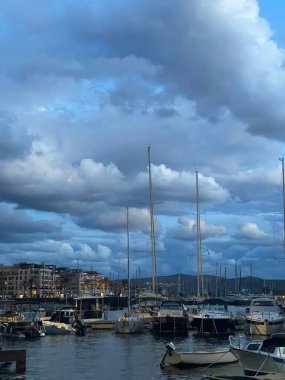 Porto Karadağ yatı. Karadağ 'ın seçkin bölgeleri. Yüksek kalite fotoğraf