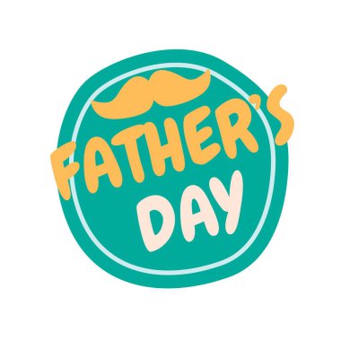 Babalar Günü tebrik kartı tasarımı. vektör illüstrasyonu.