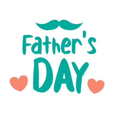 Babalar Günü. vektör harf illüstrasyonu