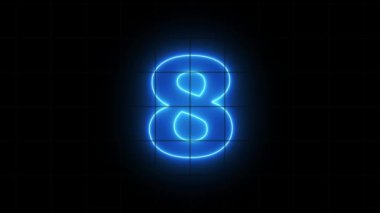 Altı numaralı neon ışıkları