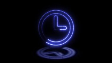 Neon ışığı işareti. 3D görüntüleme. 3d oluşturma