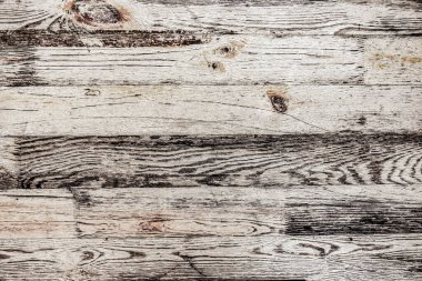 Kırsal ahşap desenli, beyaz boyalı tahtalar. Görünür buğday ve düğümlerle doğal ahşap zemin. Tasarım veya model kullanımı için yüksek çözünürlüklü arkaplan.