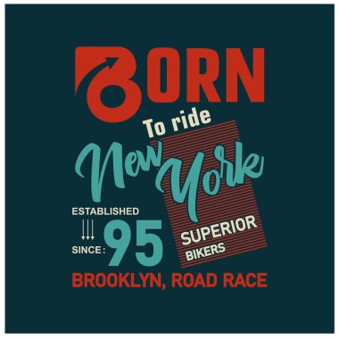 Grafik tişörtleri, vektör illüstrasyon tasarımı, klasik tipografi için doğmuş.