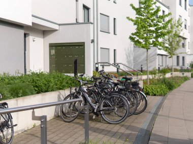  Güneşli bir günde, sabahın köründe. Almanya. Yüksek kalite fotoğraf