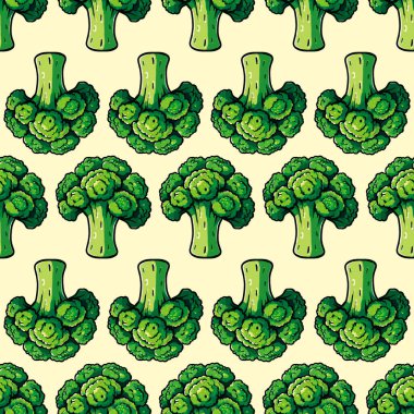 Brokoli başlıklı kusursuz sebze deseni