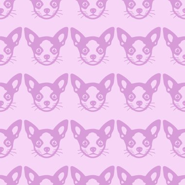 Şirin köpek ve köpek mamasıyla kusursuz vektör deseni, pençeler. Basit karalama biçimi.