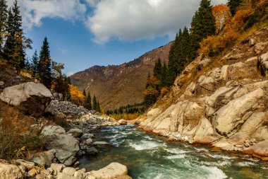 Dağlardaki dağ nehri