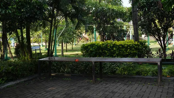 stock image Seats to relax in the garden of Singha Malang which is in the gym area