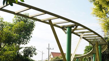 Track sky bike in Singha Park Malang which is no longer operating and abandoned