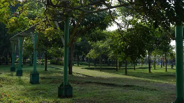 stock image Track sky bike in Singha Park Malang which is no longer operating and abandoned