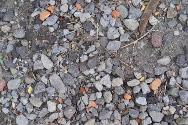 Çeşitli şekillerde gri çakıl taşlarının arkaplanı