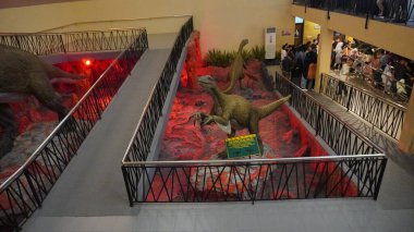 Dino Park Jatim Park 3 'teki 5 dönemin girişinde kimse yok.