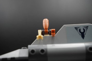 Lego Star Wars minifigures on a spaceship clipart