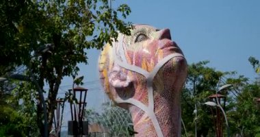 Vietnam 'da Phu Quoc adasında Yeni Şehir Büyük Dünya' yı yontuyor. Evler parlak güzel heykeller sanat kusursuzluk temizliği tüm yaz boyunca. Seyahat. Ünlü bir yer. şehir simgesi