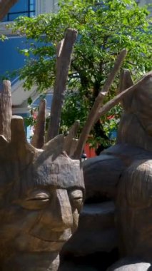 Vietnam 'da Phu Quoc adasında Yeni Şehir Büyük Dünya' yı yontuyor. Evler parlak güzel heykeller sanat kusursuzluk temizliği tüm yaz boyunca. Seyahat. Ünlü bir yer. şehir simgesi