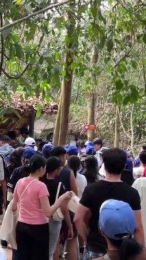 Vietnam Savaşı sırasında Cu Chi tünellerindeki gerilla kampının görüldüğü yer artık turistik bir yer. Seyahat konsepti. Cu Chi, Viet Nam Cu Chi 06.06.2024