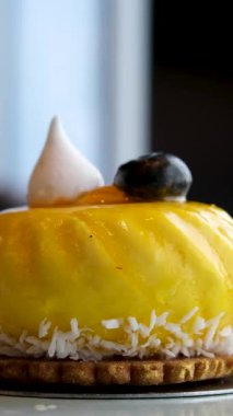 Lezzetli Balkabağı Peynirli Kek Kabaklı Kabak Masasında. balkabağı peynirli kek.